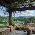 Crane Creek Vineyard chateau overlooking North Georgia countryside