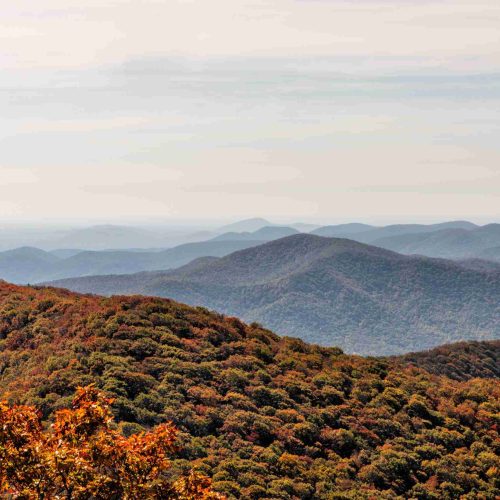 overlook view of the North Georgia mountains